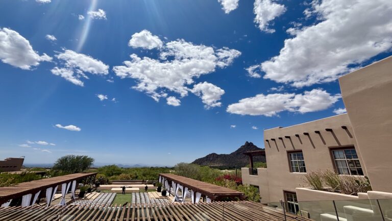 Aerial view from the Four Seasons Resort in Troon North Scottsdale